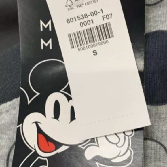 Disney Mickey Mouse Gender-Neutral Pajamas for Adults Size Small NWT 100% Cotton - Picture 6 of 6
